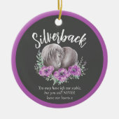 Paardenherdenkingshart klaprozen waterverf foto gr keramisch ornament (Voorkant)