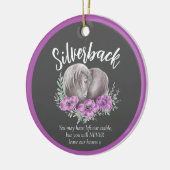 Paardenherdenkingshart klaprozen waterverf foto gr keramisch ornament (Links)