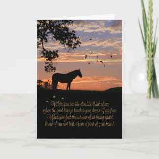 Paardenherdenkingskaart Kaart