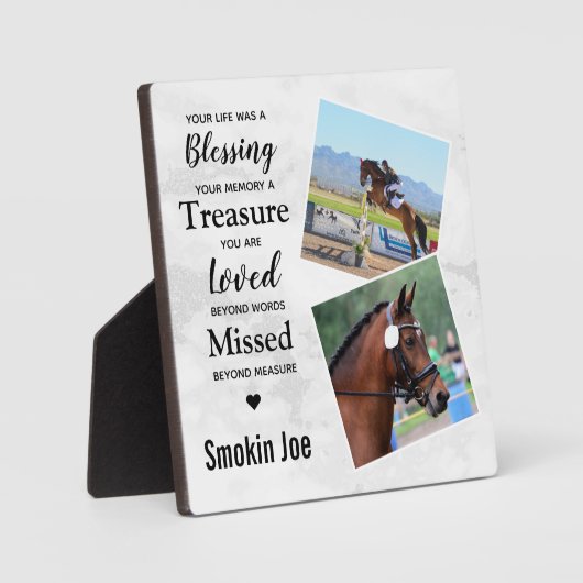 Paardenherdenkingskoeling Foto collage Fotoplaat (Voorkant)