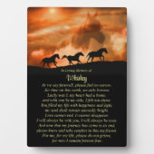 Paardenherdenkingsnaam Spiritueel gedicht Fotoplaat (voorkant)