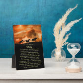 Paardenherdenkingsnaam Spiritueel gedicht Fotoplaat (Zijkant)