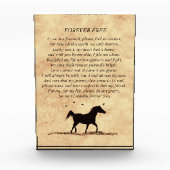 Paardenherdenkingsonderscheiding Spiritueel Fotoblokken (Voorkant)