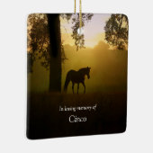 Paardenherdenkingsonderscheiding Spirituele onders Keramisch Ornament (Rechts)