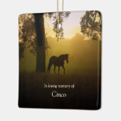 Paardenherdenkingsonderscheiding Spirituele onders Keramisch Ornament (Links)