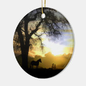 PaardenherdenkingsOrnament Keramisch Ornament (Links)