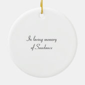 PaardenherdenkingsOrnament Keramisch Ornament (Achterkant)