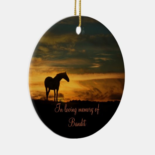 PaardenherdenkingsOrnament Keramisch Ornament (Rechts)