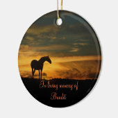 PaardenherdenkingsOrnament Keramisch Ornament (Links)