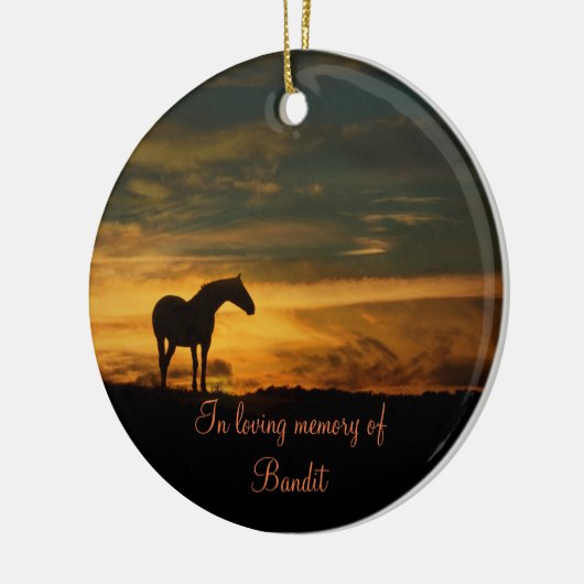 PaardenherdenkingsOrnament Keramisch Ornament (Links)