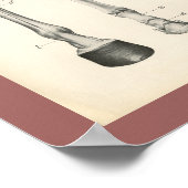 Paardenhoefbeen Botten Spieranatomie Afdrukken Poster (Hoek)