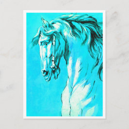Paardenhoofd (Blauw) Briefkaart