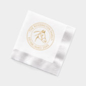 Paardenhoofd Familienaam Datum Este NT Vanaf Folie Servetten (Links)