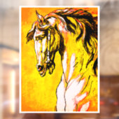 Paardenhoofd (Geel) Raamsticker (Vel 2)