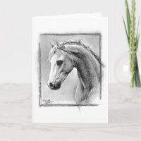 Paardenhoofd Houtskool tekening Equine kunst Groet