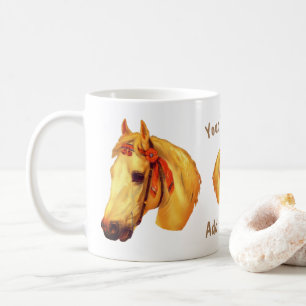 Paardenhoofd  kunst gepersonaliseerd koffiemok