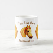 Paardenhoofd  kunst gepersonaliseerd koffiemok (Center)