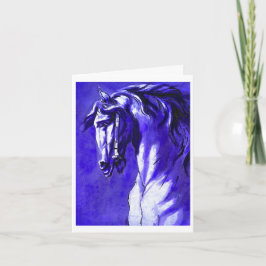 Paardenhoofd (Paars) Bedankkaart