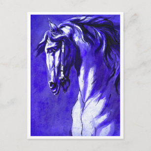 Paardenhoofd (Paars) Briefkaart