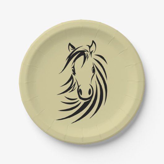 Paardenhoofd Papieren Bordje (Voorkant)