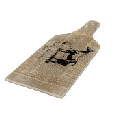 Paardenhoog  glazen kapperskaart 6 x 7 inch snijplank (Hoek)