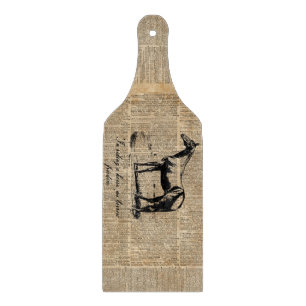 Paardenhoog  glazen kapperskaart 6 x 7 inch snijplank