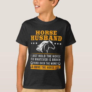 Paardenhouder Rijdt Paard Box Ontwerp T-shirt