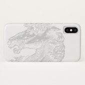  paardenillustratie Elegante ruitersport Case-Mate iPhone Case (Achterkant (horizontaal))