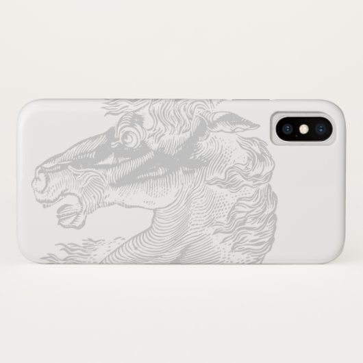  paardenillustratie Elegante ruitersport Case-Mate iPhone Case (Achterkant (horizontaal))