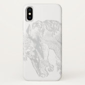  paardenillustratie Elegante ruitersport Case-Mate iPhone Case (Achterkant)
