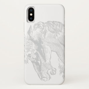  paardenillustratie Elegante ruitersport Case-Mate iPhone Case