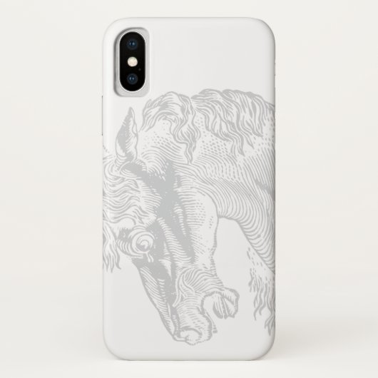  paardenillustratie Elegante ruitersport Case-Mate iPhone Case (Achterkant)