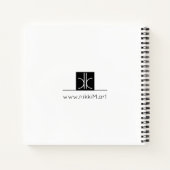 Paardenjournaal Waterverf Boho Chic Custom Noteboo Notitieboek (Achterkant)