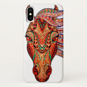 Paardenjuweel mozaïekkleurig cowgirl equestrian Case-Mate iPhone case