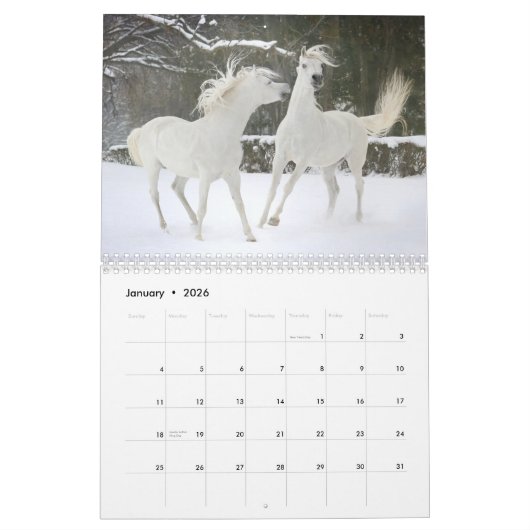 Paardenkalender gepersonaliseerd kalender (Jan 2026)