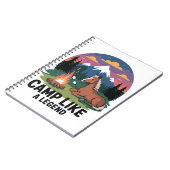 Paardenkamp als een legende Camping Notitieboek (Linkerzijde)