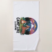 Paardenkamp als een legende Camping Strandlaken (Voorkant)