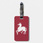 Paardenkampioen vastgebonden bagagelabel (Achterkant verticaal)