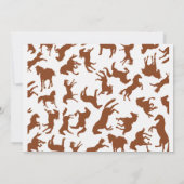 Paardenkarikaturen 1e Verjaardag Party foto Kaart (Achterkant)