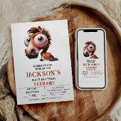 Paardenkarikaturen 1e verjaardagsfeest kaart