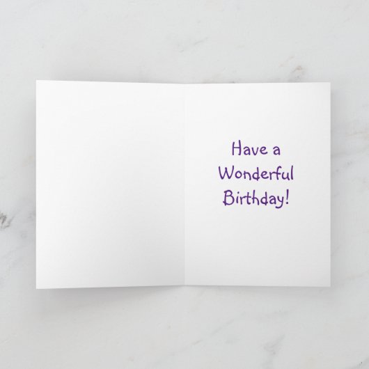 Paardenkastanje Paard Verjaardag Kaart (Binnen)