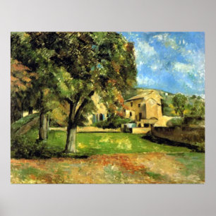 Paardenkastanjebomen - Paul Cezanne - c1890 Poster