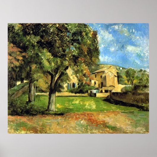 Paardenkastanjebomen - Paul Cezanne - c1890 Poster (Voorkant)