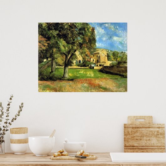 Paardenkastanjebomen - Paul Cezanne - c1890 Poster (Keuken)