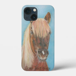 paardenkastanjemeel met blonde mannetjesbruin paar Case-Mate iPhone case