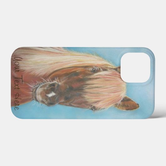 paardenkastanjemeel met blonde mannetjesbruin paar Case-Mate iPhone case (Achterkant (horizontaal))
