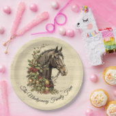 paardenkerst papieren bordje (Feest)