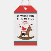 Paardenkerstcadeautags Cadeaulabel (Voorkant)