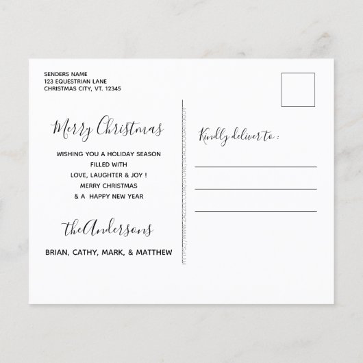 Paardenkerstfeestdag voor Pony (Achterkant)