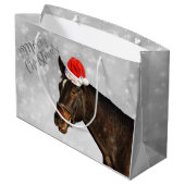 Paardenkerstfeestjes Large Cadeautasje (Achterkant Gekanteld)